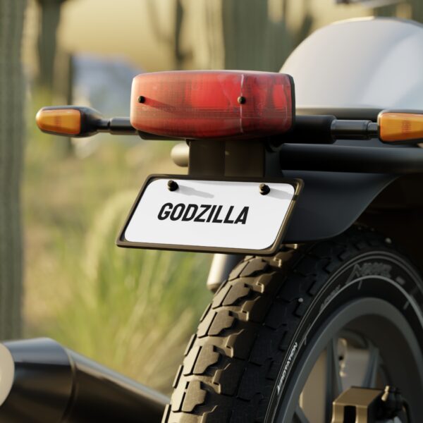 Mini License Plate -  Godzilla Style - Image 4