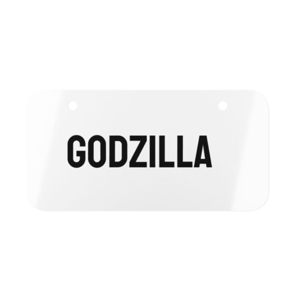 Mini License Plate -  Godzilla Style
